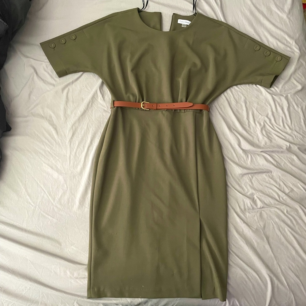 Women’s Calvin Klein Olive Green Dress